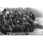 Na zdjęciu widoczni m.in. Zbigniew Romaszewski, Andrzej Gwiazda, Seweryn Jaworski, Stanisław Marczuk i Lech Wałęsa