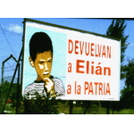 Zewsząd otaczają nas plakaty domagające się powrotu Elaina Gonzaleza na Kubę