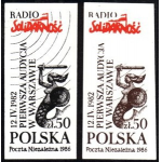 Radio 'Solidarność' - Znaczki wyadane w 1986 roku